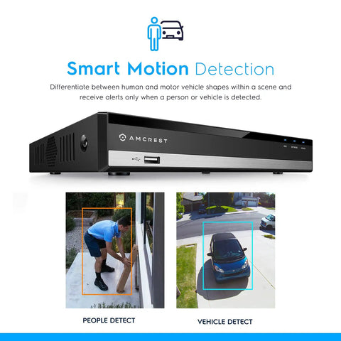 5MP UltraHD 8 Channel DVR Security System For Analog Cameras, Remote Smartphone Access, Latency Free Video, AI Face Detection unit