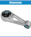 Heavy Duty Lower Engine Transmission Mount For Chevrolet Spark 1.2L 1.4L L4 Gas 2013 2014 with dimensions shown.