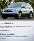 Honda CR-V compatible with front passenger door lock actuator replacement, models 2007-2011, shown in a scenic outdoor setting.