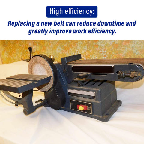Image of a variable speed belt sander illustrating the use of Toothed Drive Belt Replacement 848530 for 336 337 351 352 sanders.
