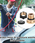 Garden Hose To Pressure Washer Adapter Three Quarter Inch Female To Three Eighth Inch Male Inlet Fitting Quick Connect
