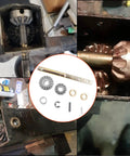 Power Landing Gear Repair Kit For 5th Wheel RV Lead Leg Fits Power and components displayed in collage