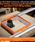 20Mm Linear Rail Router Sled Slide Connector With Dust Collection For SBR20UU And SCS20UU Blocks on workbench