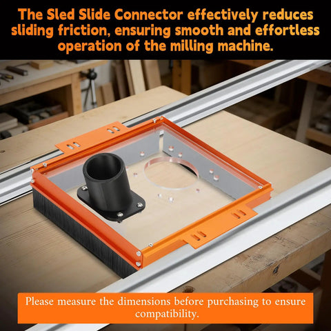 20Mm Linear Rail Router Sled Slide Connector With Dust Collection For SBR20UU And SCS20UU Blocks on workbench