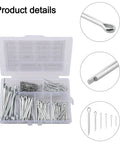 230 Piece Cotter Pins Kit 304 Stainless Steel Spring Hairpin Retaining Pins Assortment in 6 Sizes for Automobile Machinery Trucks Lawn Mowers Repair with DIY Friendly Durable Rust Resistant Storage Case open case with six sizes