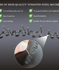 Close-up of Hot Staples Welding Rods 500 Pcs Set 0.6mm 0.8mm wave shape for bumper and dashboard plastic repair process.