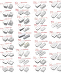 12 Pack White Square Tube Plugs For Furniture Legs And Frame Ends, PP Inserts To Cap Hollow Tubes And Pipe Openings, Home Repair.