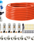 Three Quarter Inch HDPE Aluminum HDPE Air Tubing Kit For Air Compressors 100 200 And 300 Feet Leak Proof No Fuss Easy To Install High Pressure Line Durable Corrosion Resistant Construction