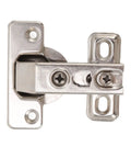 Three Piece Folding Cabinet Hinges Zinc Alloy With Soft Close Buffer 180 Degree Action Short Arm for cabinets