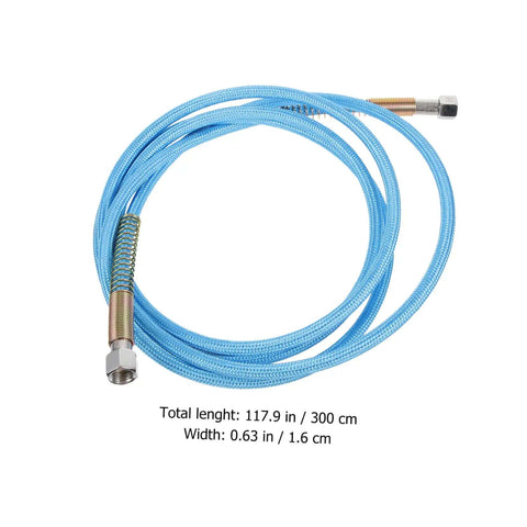 High Pressure Steam Hose For Steam Iron Three Meter Length Heavy-Duty High Temperature Tubing Replacement coiled view