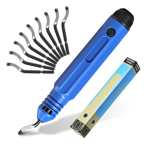 Flexible Pipe Deburring Tool with Swivel Blades and Anti Slip Handle Beefy 10 High Speed Steel Blades for Metal Surfaces