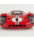 Front view of Ford GT40 MkIV Le Mans HO Slot Car No 1 Ready To Race On Home Tracks Endurance Built For Speed And Victory
