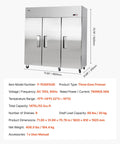 Built Different For Heavy Duty Operations This 52 Cubic Foot Upright Freezer features three stainless doors and digital controls.