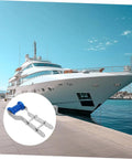 Adjustable Boat Trailer Roller With Rubber Wheel And Steel Bracket For Hull Support Sealed Bearing Design Rock Solid Keel
