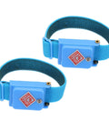 Two Pack Anti Static Wrist Strap ESD Antistatic Bracelet With Adjustable Cord For Computer Electronics Repair Includes Spare Bracelet Blue Grounding Band For Protection Against Static Charge In Tech DIY And Repair Work