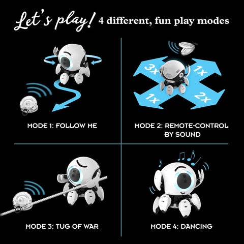 Sound Sensing Robot STEM Kit Build a Dope Sound Reacting Bot at Home Learn Engineering and Spatial Hearing With Screen Free Hands On Assembly Featuring Two Motors and Three Microphones, four play modes