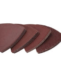 Get Your Projects Rock Solid With These 40PC 80mm Aluminum Triangle Sandpaper Discs, showcasing various grits for multi tool use.