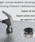 Hammer on Must Have Magnetic Heat Shield Mat For Refrigerator And Stove, showing durability and impact resistance.