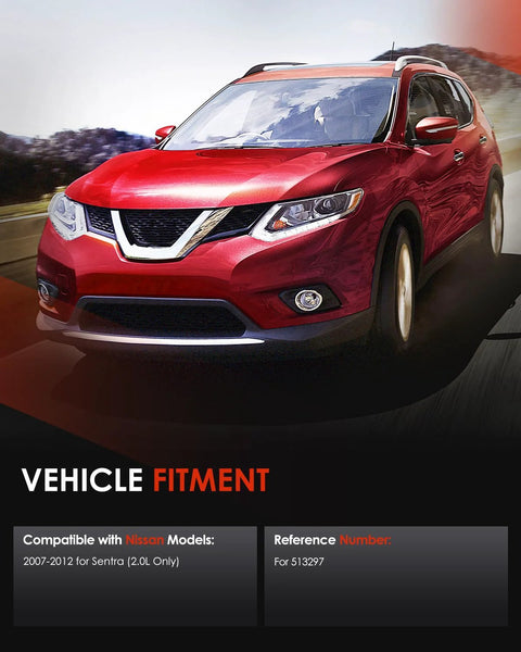 Front Wheel Hub And Bearing Assembly Replacement For Nissan Sentra With ABS 4 Lug Hubs 513297 in vehicle fitment chart