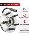 Ready To Roll 2 Piece Front Wheel Hub Bearing Assembly For Ford Explorer 2002 To 2005 Mercury Mountaineer 2002 To 2005