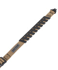 Baktrak Traction Web Rifle Sling 36 Inch With 500Lb Swivels Slim Non Slip Pad Tan Black built tough for easy carry