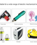 Image showing a variety of electric mechanical tools, including power tools, electric screwdriver, fan toys, juicer, shredder, vacuum cleaner.