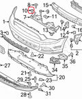Heavy Duty 30 Piece Fender Liner Retainers And Splash Shield Fasteners Clip Kit For Ford And Dodge Trucks diagram with part numbers.