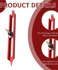 Nail Every Tricky Angle Flawlessly With This Precision Contour Gauge And Scribing Tool featuring adjustable red aluminum design.