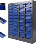 40 Drawer Nut And Bolt Organizer Cabinet With Alloy Steel And ABS Construction, 21 Inches Long By 9 Inches Wide By 25 Inches High, Heavy Duty Bolt Bins For Shop Garage Workshop Storage, Hardware Parts Cabinet