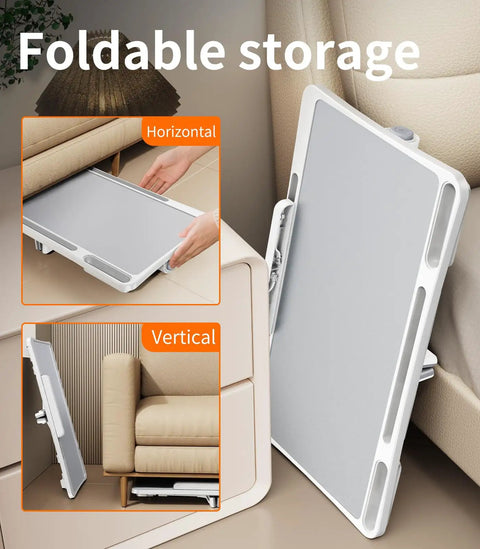 Foldable storage for Adjustable Bedside Laptop Desk With Height And Angle Adjustments, Portable Lap Tray.