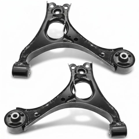 Heavy Duty Front Control Arm Suspension Kit For 2006 2011 Honda Civic 1.8L With Front Lower Control Arms Ball Joints And Sway Bar End Links, black steel