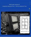 100W 300W LED Flood Light IP66 Waterproof Security Wall Light with waterproof lens and rubber ring.