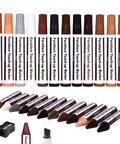 Heavy Duty Furniture Repair Kit Wood Markers And Wax Sticks For Crushing Bad Scratches and Deep Gouges, 12 color markers and 16 wax crayons.
