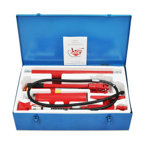 Heavy Duty 20 Ton Portable Power Hydraulic Pump Kit With 78 Inch Oil Hose And Long Handle Engineered For Auto Repair And Rigging Jobs Built Like A Tank Ready To Roll Without Any Fuss Or Friction