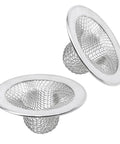 Heavy Duty Stainless Steel Kitchen Sink Strainers, 2 Inch Round Drain Filters For Bathrooms showcasing rust-proof mesh design.