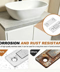 Ultra Thin Stainless Steel Cabinet Door Magnets With Adhesive Backing No Drill Required 4 Pack Magnetic Door Catches comparison