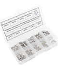 310 Pieces Metric M2.5 Stainless Steel Button Head Socket Cap Screws Hex Nuts Flat Washers Assortment Kit 304 Stainless Coarse Thread Great For DIY Projects in plastic case