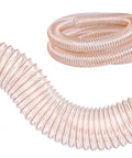 Badass Flexible Woodworking Dust Collection Pipe And Retractable C Shaped Hose For Shop Vac Heavy Duty Fume Collector Slick Polyurethane Ducting Smooth Suction Flow - transparent polyurethane ducting hose