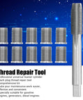 Spark Plug Thread Repair Kit M10x1.25 M12x1.25 Stainless Steel Tap and Die Set showing taps and inserts for engine repair