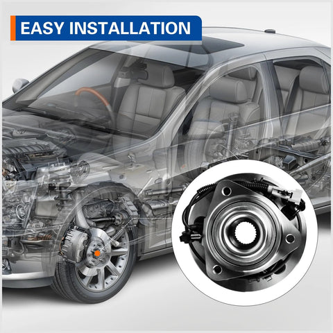 Front Wheel Bearing And Hub Assembly For 2005 To 2010 Jeep Grand Cherokee And 2006 To 2010 Commander 5 Lug ABS close-up