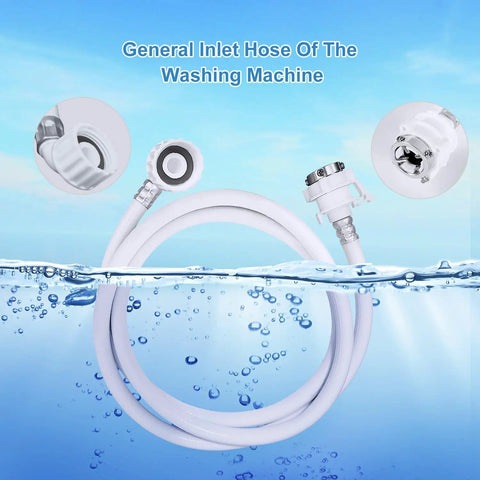Burst Proof Water Inlet Hose For Portable Washing Machines Universal Fit Non Toxic PVC Three Layer Design No Cap Leaks Leak Proof