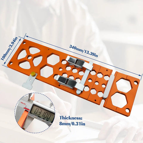 Heavy Duty Track Saw Square Guide Rail Accessory With CNC Precision For Pro Level 90 Degree Cuts Rock Solid Aluminum Build Enhanced Stability For Festool And Makita Rails Easy Attach Design Orange Update