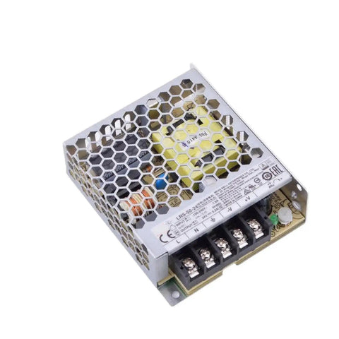 Beefy 50W 24V 2.2A Enclosed AC-DC Power Supply, Fanless 1U Low-Profile Silent Cooling, Adjustable 21.6-28.8V Output For Industrial Automation And Home Electronics, metal case
