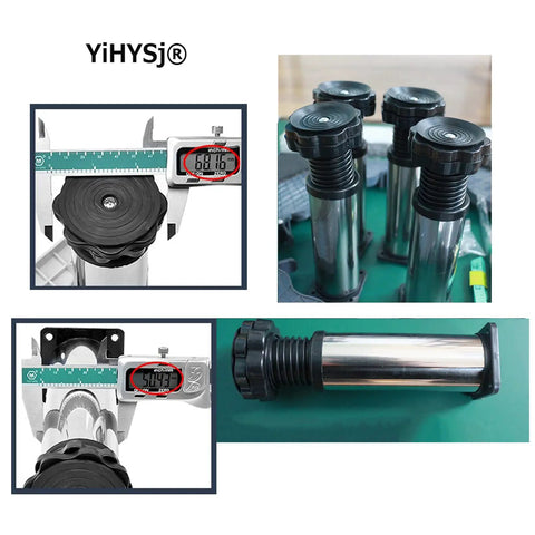 Anti Skid Appliance Stand For Refrigerator And Dryer Adjustable Pedestal with stainless steel legs and measuring tool