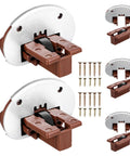 Replacement Drawer Glides Kit With Quick Install And Heavy Duty Support Plastic And Metal Drawer Slides, screws visible
