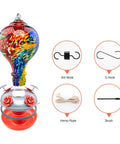 Nebula Color Hummingbird Feeder With Ant Moat And 32 Oz Nectar Capacity For Backyard Decor, shown with accessories and parts.