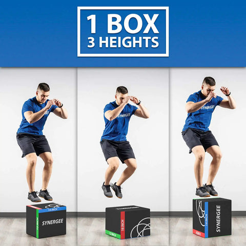Three In One Soft Plyometric Jump Box Adjustable Height For Blasting Explosive Leg Power During Sprint Training Foam Core Plyo Crate Crush Your Gym Grind With Rock Solid Stability And All Day Comfort