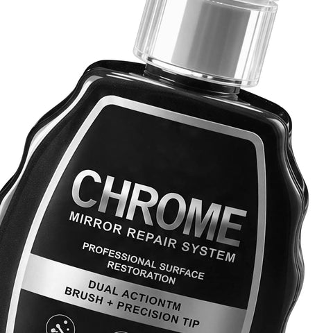 Slick Silver Rim Paint Restores Your Tight Chrome Tone Rims With High Gloss Coverage in a bottle with a precision tip.