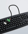 Slick USB To Four Pin Screw Terminal Block Adapter For Quick Cable Extensions And No Sweat Project Hookups A Rock Solid DIY Electronics Breakout Module on keyboard.