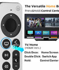 Replacement Remote Control For Streaming TV Box Silver Finish Built To Last With Easy Setup Universal Compatibility Works With All Models 1 Year Warranty Ships Fast